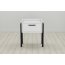 Тумба модульная Ferrum-decor Бетти 540x450x320 металл Черный ДСП Белое 16 мм (BET0001)