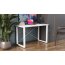 Письменный стол Ferrum-decor Драйв 750x1400x700 Белый металл ДСП Белый 16 мм (DRA120)