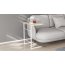 Столик приставной Терри Ferrum-decor 650x440x330 Белый металл ДСП Дуб Сонома 16 мм (TERR011)