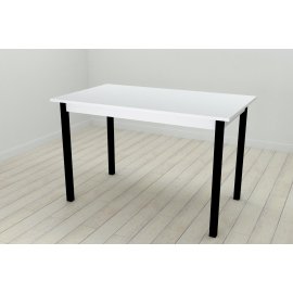 Стол кухонный Ferrum-decor Марио 75x120x70 Черный ДСП Белое 16мм (MAR0008)