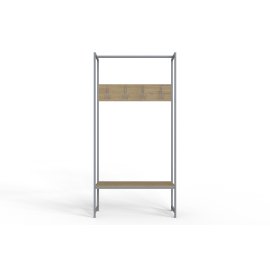 Вешалка напольная модульная Ferrum-decor Трелис 12 180x90x38 серый ДСП Дуб Сонома 16мм