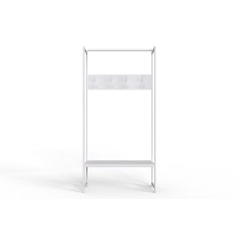 Вешалка напольная модульная Ferrum-decor Трелис 12 180x90x38 белый ДСП Белое 16мм