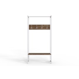 Вешалка напольная модульная Ferrum-decor Трелис 12 180x90x38 белый ДСП Дуб Таверна 16мм