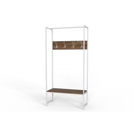 Вешалка напольная модульная Ferrum-decor Трелис 12 180x90x38 белый ДСП Дуб Таверна 16мм