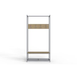 Вешалка напольная модульная Ferrum-decor Трелис 13 180x90x38 серый ДСП Дуб Сонома 16мм