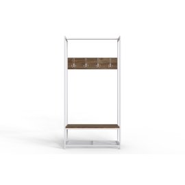 Вешалка напольная модульная Ferrum-decor Трелис 13 180x90x38 белый ДСП Дуб Таверна 16мм