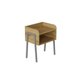 Тумба модульная Ferrum-decor Джузи 540x450x320 металл Серый ДСП Дуб Дуб Артизан 16 мм (DJU0020)