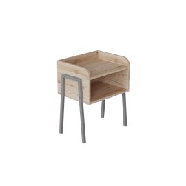 Тумба модульная Ferrum-decor Джузи 540x450x320 металл Серый ДСП Дуб Сан-Марино 16 мм (DJU0016)