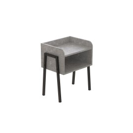 Тумба модульная Ferrum-decor Джузи 540x450x320 металл Черный ДСП Бетон 16 мм (DJU0007)