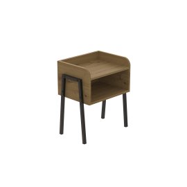 Тумба модульная Ferrum-decor Джузи 540x450x320 металл Черный ДСП Дуб Дуб Артизан 16 мм (DJU0006)