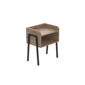 Тумба модульная Ferrum-decor Джузи 540x450x320 металл Черный ДСП Дуб Сан-Марино 16 мм (DJU0002)
