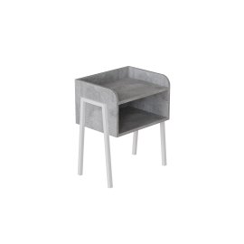 Тумба модульная Ferrum-decor Джузи 540x450x320 металл Белый ДСП Бетон 16 мм (DJU0014)