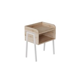 Тумба модульная Ferrum-decor Джузи 540x450x320 металл Белый ДСП Дуб Сан-Марино 16 мм (DJU0009)