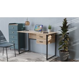 Письменный стол Ferrum-decor Гарри 75x140x70 белый ДСП Белое 16мм