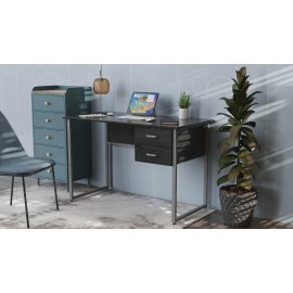 Компьютерный стол Ferrum-decor Дакота 75x120x70 серый ДСП Сосна Кембра 16мм