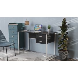 Компьютерный стол Ferrum-decor Дакота 75x120x60 белый ДСП Сосна Кембра 16мм