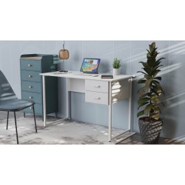 Письменный стол Ferrum-decor Дакота 75x120x60 белый ДСП Белое 16мм