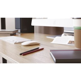 Комп'ютерний стіл Ferrum-decor Дейв 75x100x60 чорний ДСП Дуб Сонома 16мм