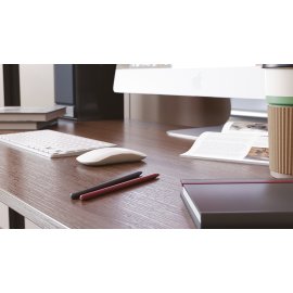 Письменный стол Ferrum-decor Дейв 75x100x60 черный ДСП Дуб Сонома Трюфель 16мм
