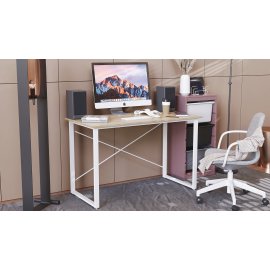 Письменный стол Ferrum-decor Дейв 75x100x70 белый ДСП Дуб Сонома 16мм