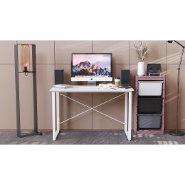 Письменный стол Ferrum-decor Дейв 75x100x60 белый ДСП Белое 16мм