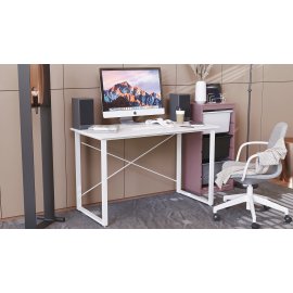 Комп'ютерний стіл Ferrum-decor Дейв 75x100x60 білий ДСП Біле 16мм