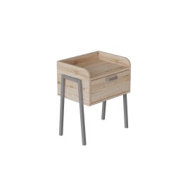 Тумба модульная Ferrum-decor Бетти 540x450x320 металл Серый ДСП Дуб Сан-Марино 16 мм (BET0016)