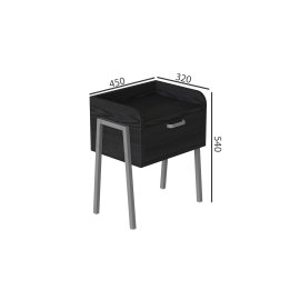 Тумба модульная Ferrum-decor Бетти 540x450x320 металл Серый ДСП Сосна Кембра 16 мм (BET0017)