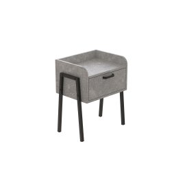 Тумба модульная Ferrum-decor Бетти 540x450x320 металл Черный ДСП Бетон 16 мм (BET0007)