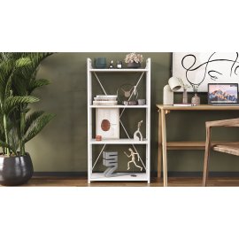 Этажерка 4/60 Ferrum-decor Серии Конект 120x60x28 белый ДСП Белое 16мм