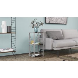 Этажерка 3/34 Ferrum-decor Серии Конект 73x34x28 серый ДСП Венге 16мм (XK00270)
