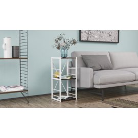 Етажерка 3/34 Ferrum-decor Серії Конект 73x34x28 білий ДСП Венге 16мм (XK00264)