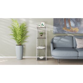 Этажерка 4/34 Ferrum-decor Серии Конект 120x34x28 серый ДСП Сосна Кембра 16мм (XK00252)