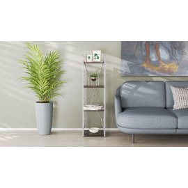 Этажерка 4/60 Ferrum-decor Серии Конект 120x60x28 серый ДСП Венге 16мм (XK00216)