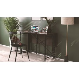 Стол-книжка трансформер Орион 3 Ferrum-decor 750x1150x880 Черный металл ДСП Венге Магия 16 мм (ORI303)