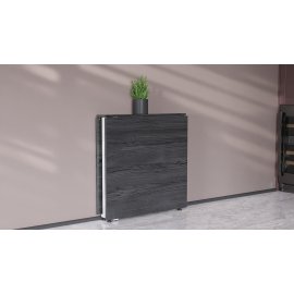 Стол-книжка трансформер Орион 2 Ferrum-decor 750x1520x730 Белый металл ДСП Сосна Кембра 16 мм (ORI210)