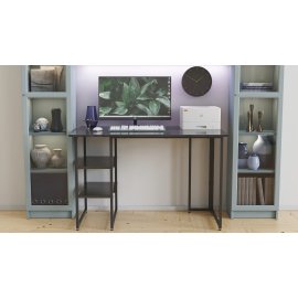 Письменный стол Ferrum-decor Кевин 75x100x60 черный ДСП Сосна Кембра 32мм