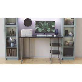 Компьютерный стол Ferrum-decor Кевин 75x140x60 серый ДСП Сосна Кембра 16мм