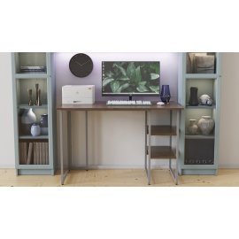 Письменный стол Ferrum-decor Кевин 75x120x60 серый ДСП Дуб Сонома Трюфель 16мм
