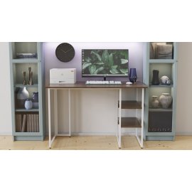Письменный стол Ferrum-decor Кевин 75x100x60 белый ДСП Дуб Сонома Трюфель 16мм