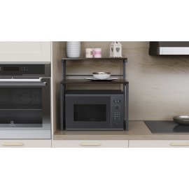 Подставка для микроволновки Kitchen K302 Ferrum-decor 590x550x350 Черный металл ДСП Венге Магия 16 мм (KITCH30203)