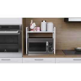 Подставка для микроволновки Kitchen K303 Ferrum-decor 500x550x350 Белый металл ДСП Белый 16 мм (KITCH30309)