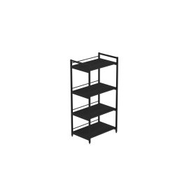 Стеллаж для кухни под микроволновку Kitchen K1200 Ferrum-decor 1200x600x400 Черный металл ДСП Сосна Кембра 16 мм (KITCH1208)