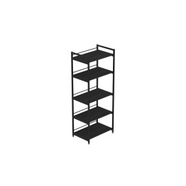 Стеллаж для кухни под микроволновку Kitchen K1400 Ferrum-decor 1500x600x400 Черный металл ДСП Сосна Кембра 16 мм (KITCH1408)