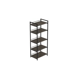Стеллаж для кухни под микроволновку Kitchen K1400 Ferrum-decor 1500x600x400 Черный металл ДСП Дуб Сонома Трюфель 16 мм (KITCH1405)