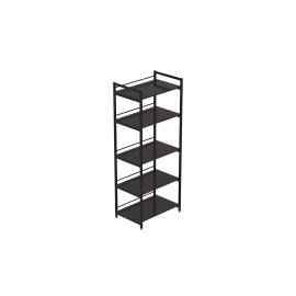 Стеллаж для кухни под микроволновку Kitchen K1400 Ferrum-decor 1500x600x400 Черный металл ДСП Венге Магия 16 мм (KITCH1403)