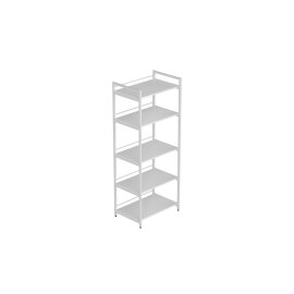 Стеллаж для кухни под микроволновку Kitchen K1400 Ferrum-decor 1500x600x400 Белый металл ДСП Белый 16 мм (KITCH1409)