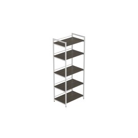 Стеллаж для кухни под микроволновку Kitchen K1400 Ferrum-decor 1500x600x400 Белый металл ДСП Дуб Сонома Трюфель 16 мм (KITCH1413)