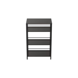 Стеллаж для кухни под микроволновку Kitchen K900 Ferrum-decor 900x600x400 Черный металл ДСП Венге Магия 16 мм (KITCH90003)