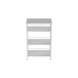 Стеллаж для кухни под микроволновку Kitchen K900 Ferrum-decor 900x600x400 Белый металл ДСП Белый 16 мм (KITCH90009)